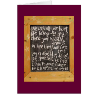 Blackboard Poetry Cards