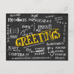 Blackboard Postcard from The Dorm