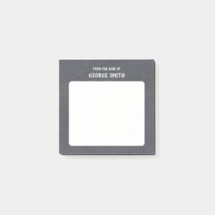 Blackboard Style From the Desk of Customizable Post-it Notes