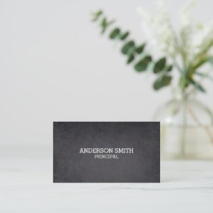 Blackboard Style Seven Line Custom Business Card