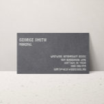 Blackboard Style Seven Line Custom Business Card<br><div class="desc">Seven lines of editable text highlight this blackboard style business card.</div>