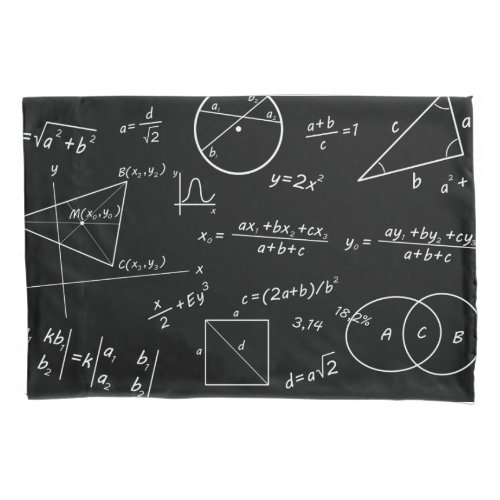 Blackboard style standard size pillow case