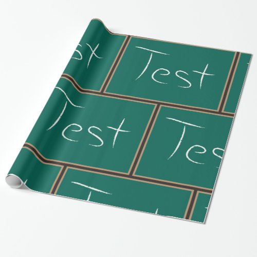 Blackboard Test Wrapping Paper