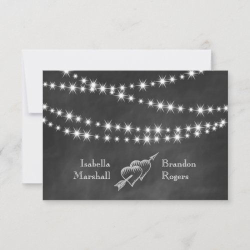 Blackboard Twinkle Lights RSVP