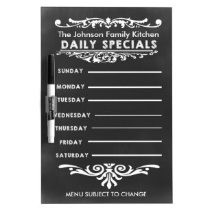 Blackboard Weekly Dinner Menu