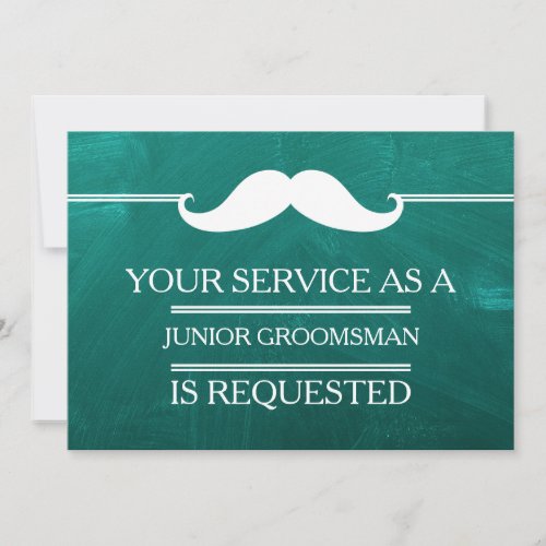 Blackboard Your Service as a Groomsman Request Invitation