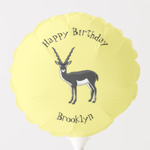 Blackbuck antelope illustration balloon