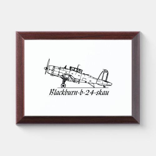 Blackburn b 24 skau Aircraft Award Plaque