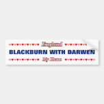 [ Thumbnail: Blackburn With Darwen - My Home - England; Hearts Bumper Sticker ]