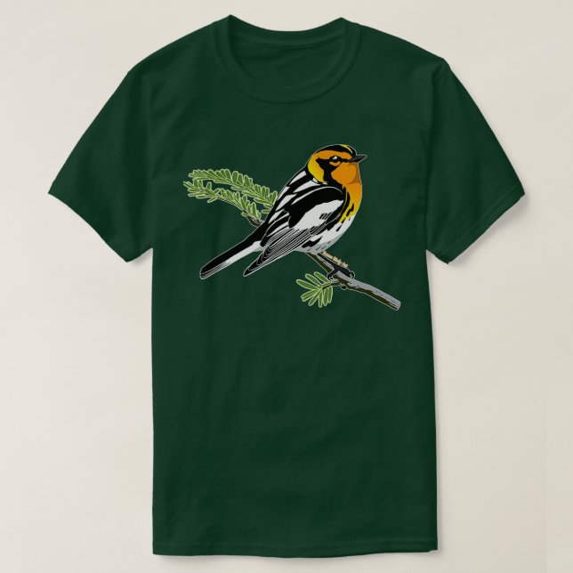 Blackburnian Warbler  T-Shirt (Design Front)
