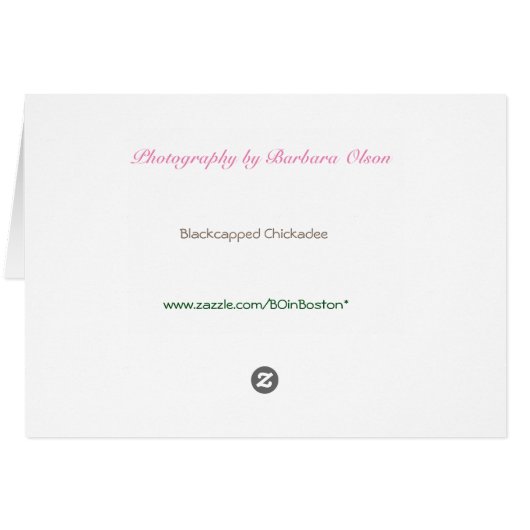 Blackcapped Chickadee (Back Horizontal)