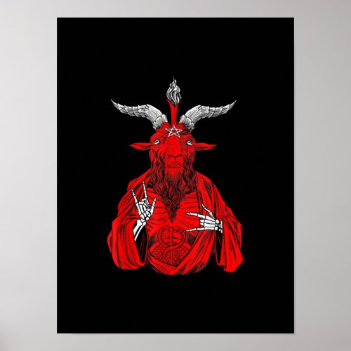 Blackcraft Antichrist Goat Satan Baphomet Poster