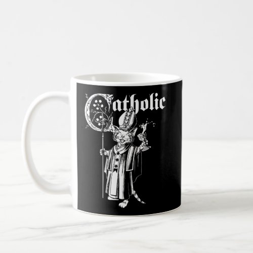 Blackcraft Cat Catholic Drunken Cat Dressed As Pop Coffee Mug