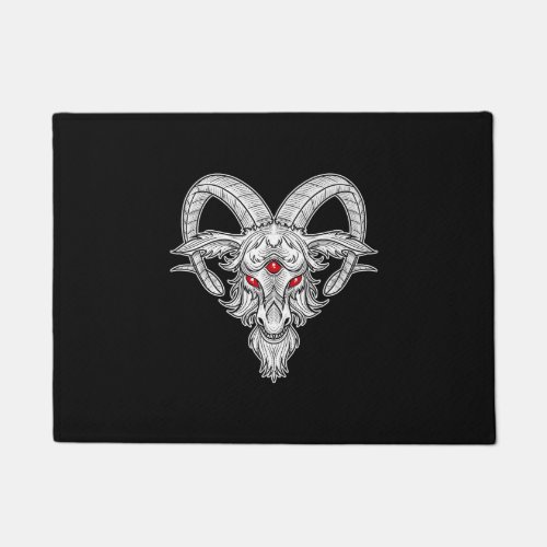 Blackcraft Cool Baphomet Black Goat Satan Gift Doormat