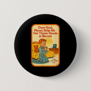 Blackcraft God School Funny Dark Humor Goth Punk M Button