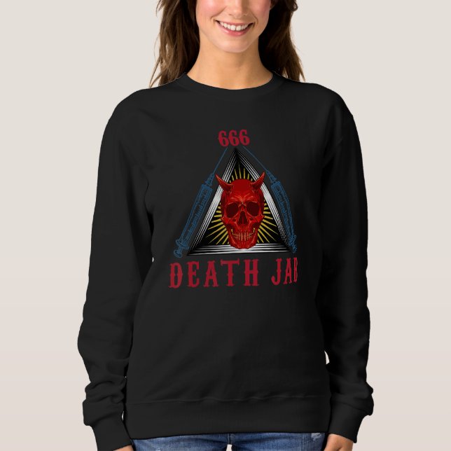 Blackcraft Satanic Occult Witch Goth Evil 666  Dea Sweatshirt (Front)