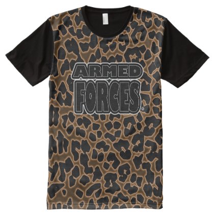 Blacked Armed Forces Military Panel T-Shirt