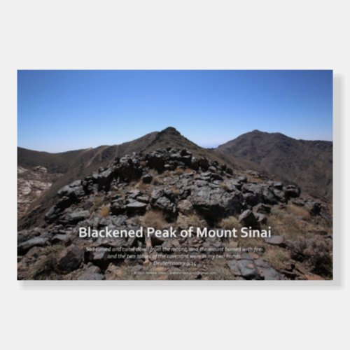 Blackened Peak of Mount Sinai Inspirational Poster