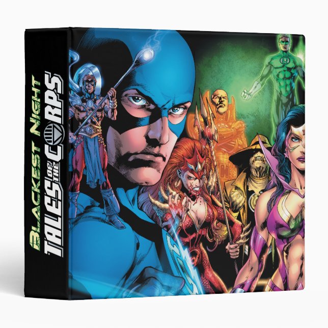 Blackest Night Comic Panel 2 - Color 3 Ring Binder (Front/Spine)