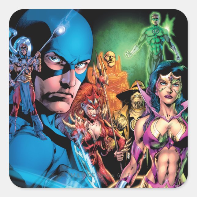 Blackest Night Comic Panel 2 - Color Square Sticker (Front)