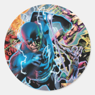 Blackest Night Comic Panel - Color Classic Round Sticker