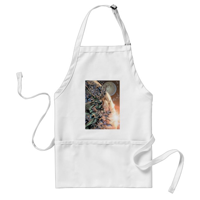 Blackest Night Group and Moon Adult Apron (Front)