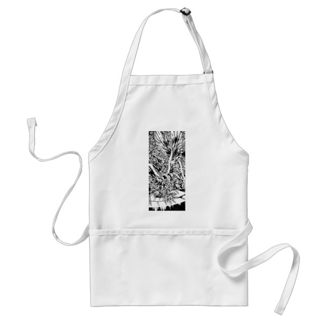 Blackest Night Group Painting - Black and White Adult Apron (Front)