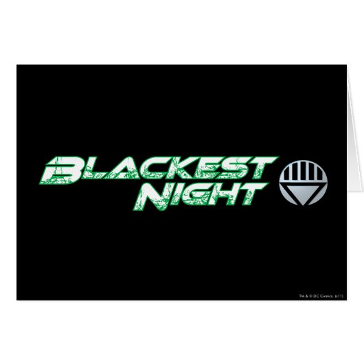 Blackest Night Logo 2 Cards (Front Horizontal)