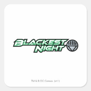 Blackest Night Logo 2 Square Sticker