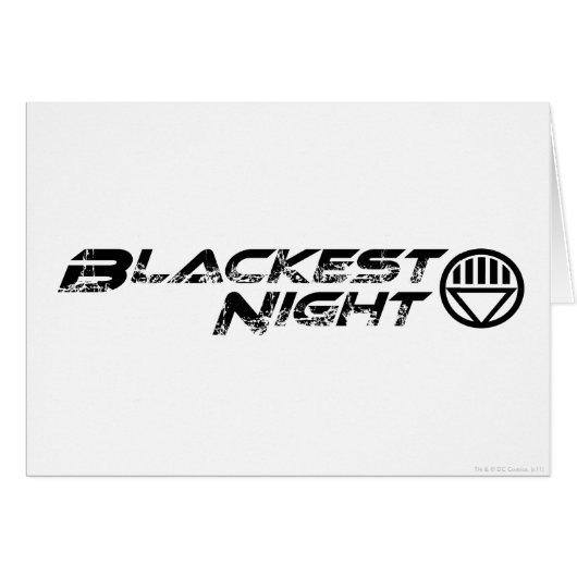Blackest Night Logo Cards (Front Horizontal)