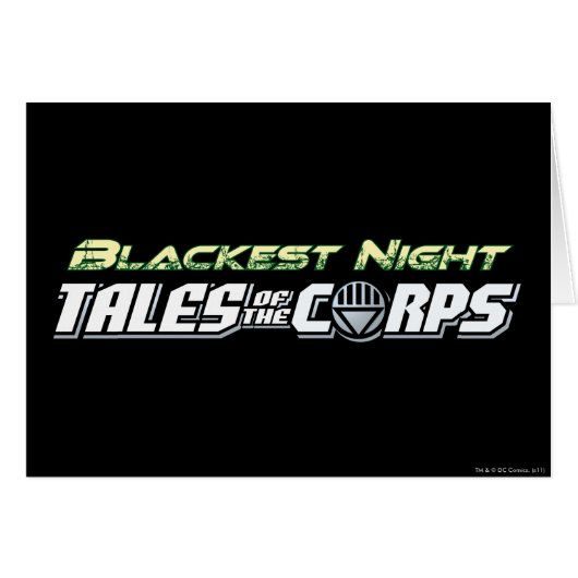 Blackest Night Tales of the Corps Cards (Front Horizontal)