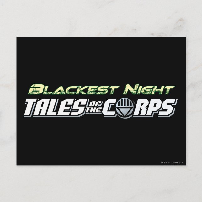 Blackest Night Tales of the Corps Postcard (Front)