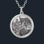 Blackfeet Indian Ladies Vintage Stereoview Silver Plated Necklace<br><div class="desc">Blackfeet Indian Ladies Vintage Stereoview</div>