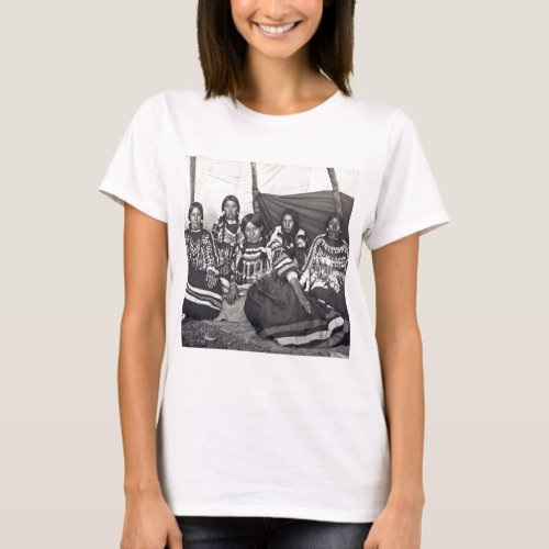 Blackfeet Indian Ladies Vintage Stereoview T_Shirt