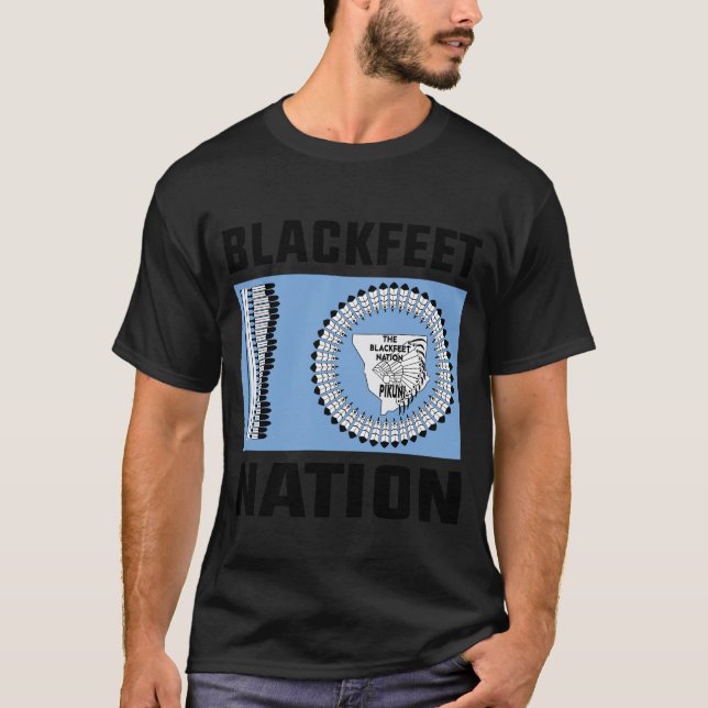 blackfeet indians, The Blackfeet nation flag T-Shirt (Front)