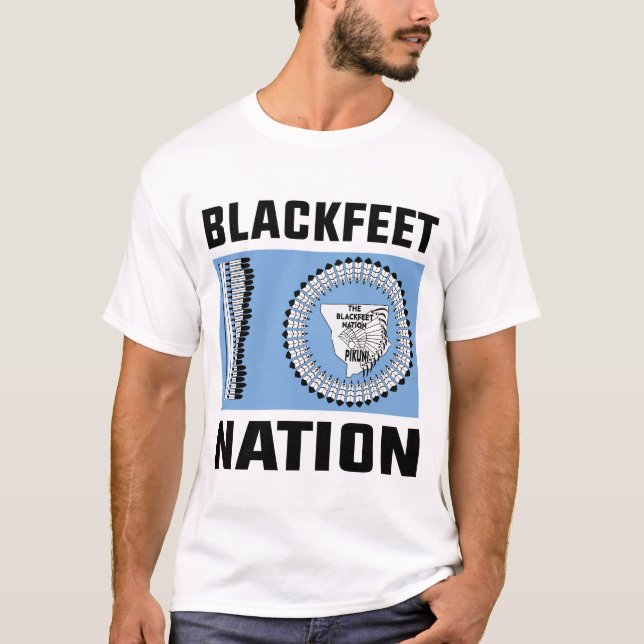 blackfeet indians, The Blackfeet nation flag T-Shirt (Front)