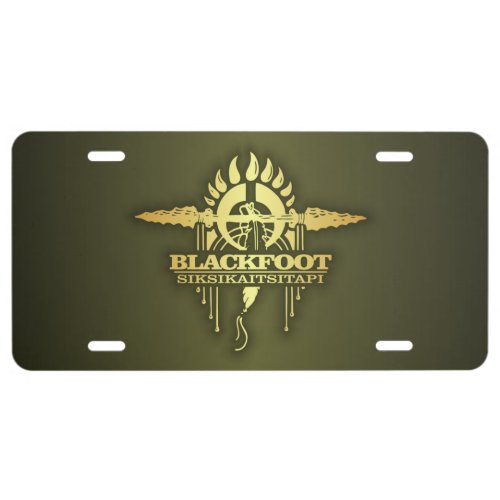 Blackfoot  2o license plate