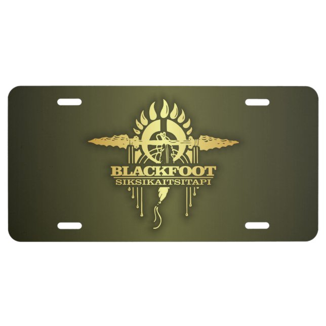 Blackfoot  2o license plate (Front)
