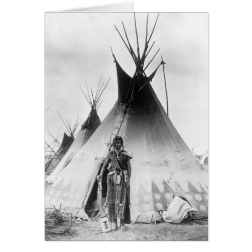 Blackfoot Brave near Calgary Alberta 1889