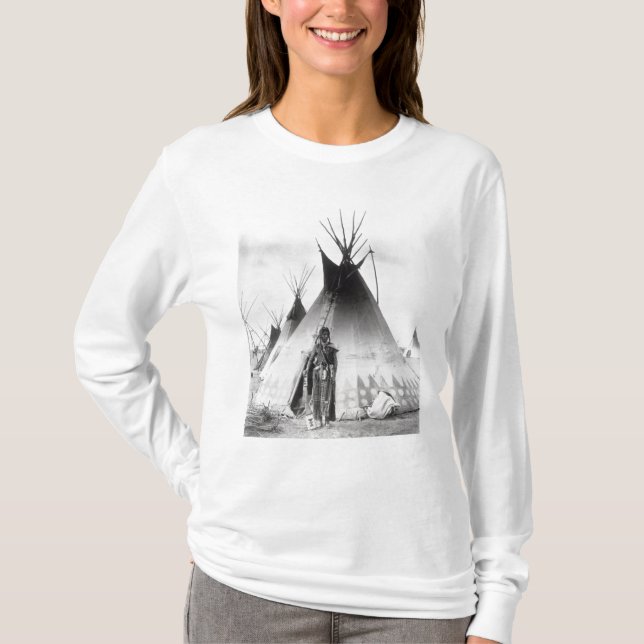 Blackfoot Brave, near Calgary, Alberta, 1889 T-Shirt (Front)