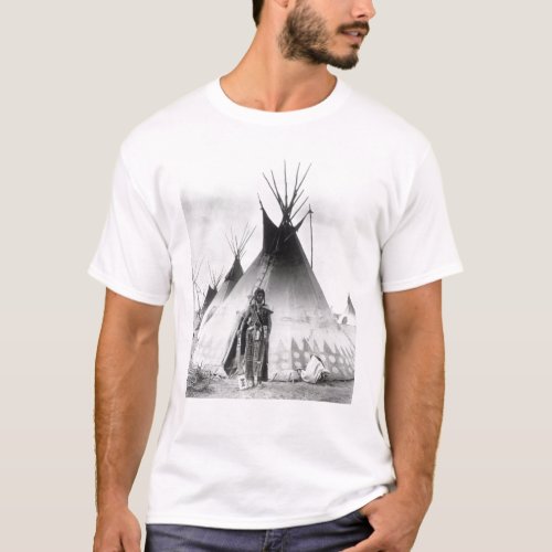 Blackfoot Brave near Calgary Alberta 1889 T_Shirt