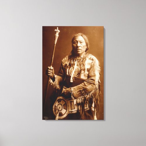 Blackfoot chief Aatsista_Mahkan Canvas Art