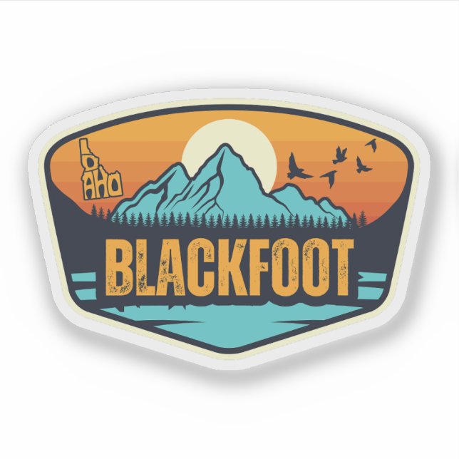 Blackfoot, Idaho Sticker (Front)