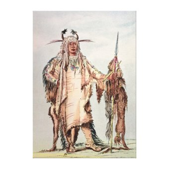 Blackfoot Indian Pe-Toh-Pee-Kiss, The Eagle Ribs Canvas Print | Zazzle