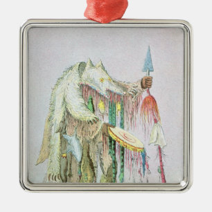 Blackfoot Medicine Man Metal Ornament