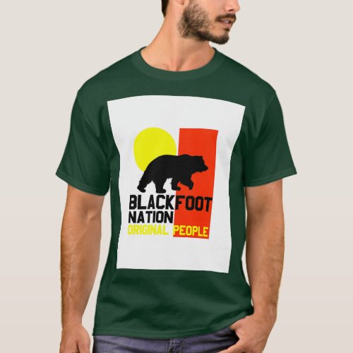 BLACKFOOT NATION ORIGINAL PEOPLE 2 Graphic  T_Shirt