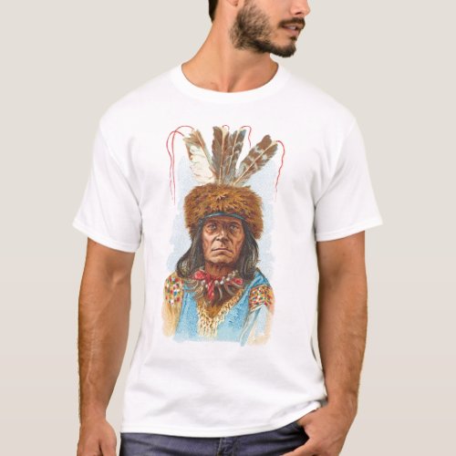 Blackfoot Sioux Chief Big Razor T_Shirt