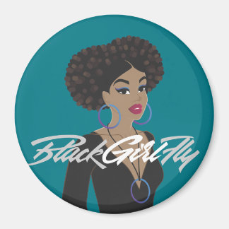 BlackGirlFly Fridge Magnet