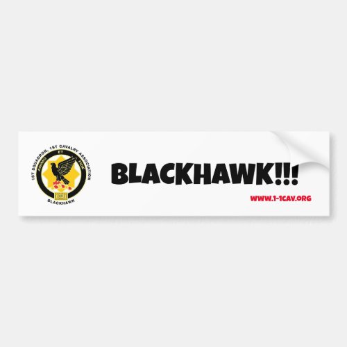 Blackhawk bumper sticker