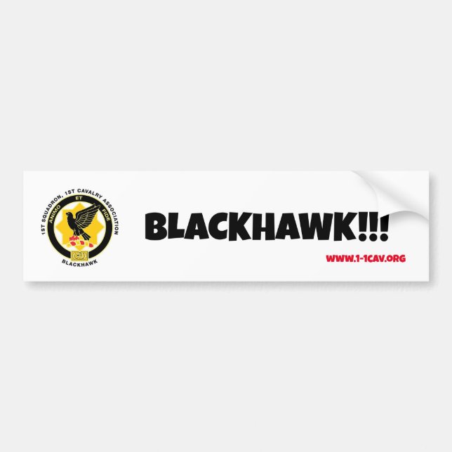 Blackhawk bumper sticker (Front)